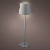 Oplaadbare tafellamp | 27 cm | Instelbaar wit | Grijs | Lumineo LLU00317