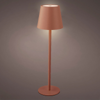 Oplaadbare tafellamp | 27 cm | Instelbaar wit | Terracotta | Lumineo LLU00318