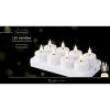 Lumineo Oplaadbare waxinelichtjes | 4 x 4.5 cm | Wit | Bewegende vlam | 8 stuks | Lumineo  LLU00265 - 3