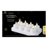 Oplaadbare waxinelichtjes | 4 x 4.5 cm | Wit | Bewegende vlam | 8 stuks | Lumineo LLU00265 - 2