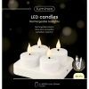 Lumineo Oplaadbare waxinelichtjes | 4 x 5.2 cm | Wit | Bewegende vlam | 4 stuks | Lumineo  LLU00264 - 3