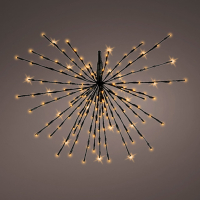 Lumineo Poolster kerstverlichting op batterijen | Ø 45 cm | Warm wit | 60 leds | Lumineo  LLU00210