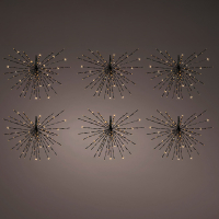 Poolsterren kerstverlichting | Ø 45 cm | Extra warm wit | 432 lampjes | 6 stuks | Lumineo LLU00208