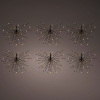 Poolsterren kerstverlichting | Ø 45 cm | Extra warm wit | 432 lampjes | 6 stuks | Lumineo LLU00208 - 1