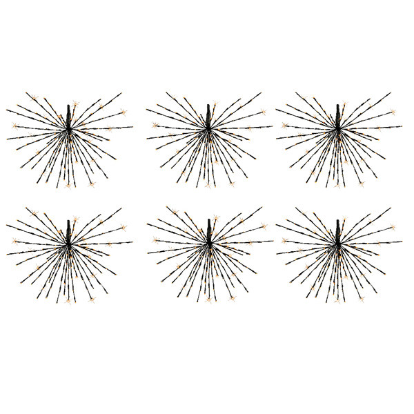 Poolsterren kerstverlichting | Ø 45 cm | Extra warm wit | 432 lampjes | 6 stuks | Lumineo LLU00208 - 2