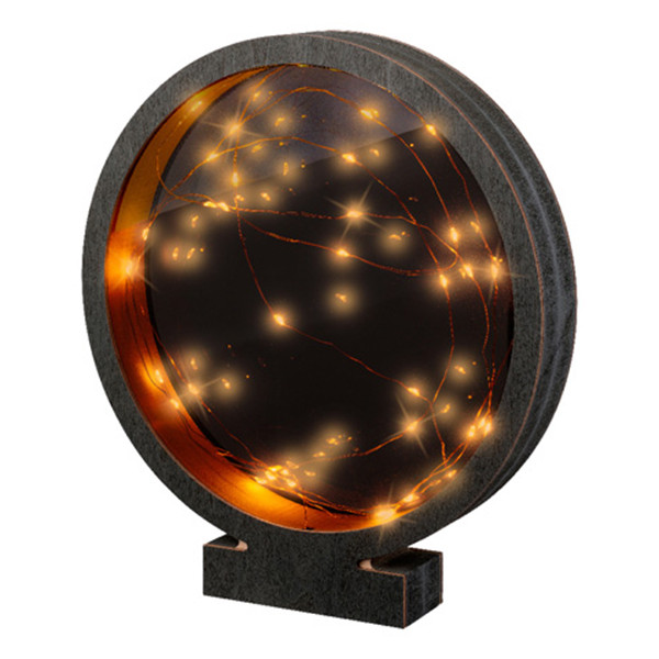 Lumineo Tafeldecoratie circkel op batterijen | 25 x 27.5 cm | 40 lampjes | Lumineo  LLU00220 - 2