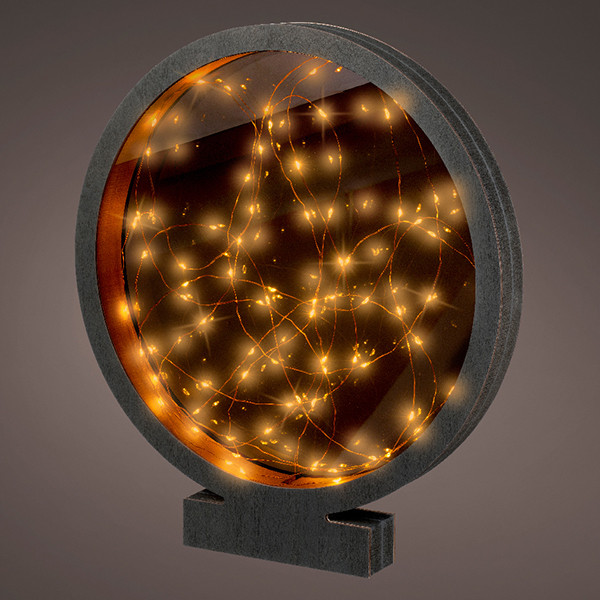 Lumineo Tafeldecoratie circkel op batterijen | 35 x 38.5 cm | 80 lampjes | Lumineo  LLU00221 - 1