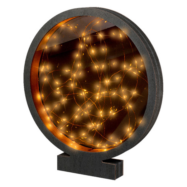 Lumineo Tafeldecoratie circkel op batterijen | 35 x 38.5 cm | 80 lampjes | Lumineo  LLU00221 - 2