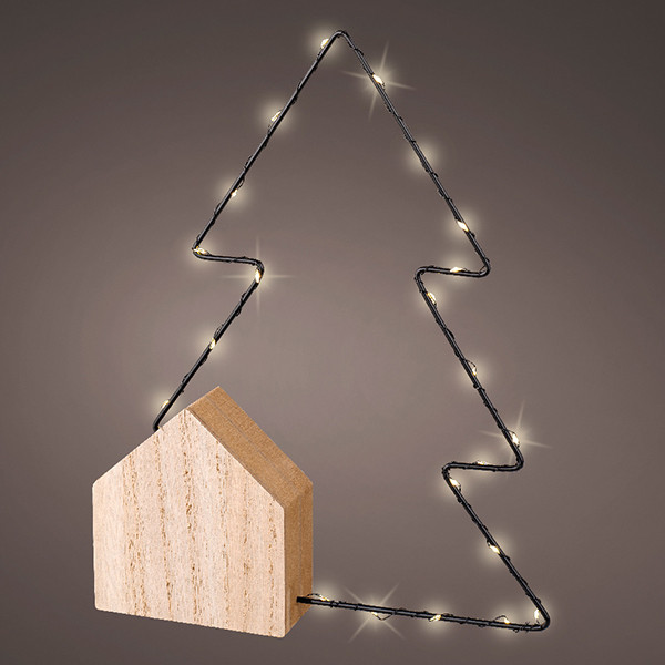 Lumineo Tafeldecoratie kerstboom op batterijen | 23 x 30 cm | 22 lampjes | Lumineo  LLU00224 - 1