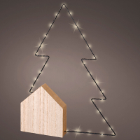 Lumineo Tafeldecoratie kerstboom op batterijen | 35 x 47 cm | 34 lampjes | Lumineo  LLU00225