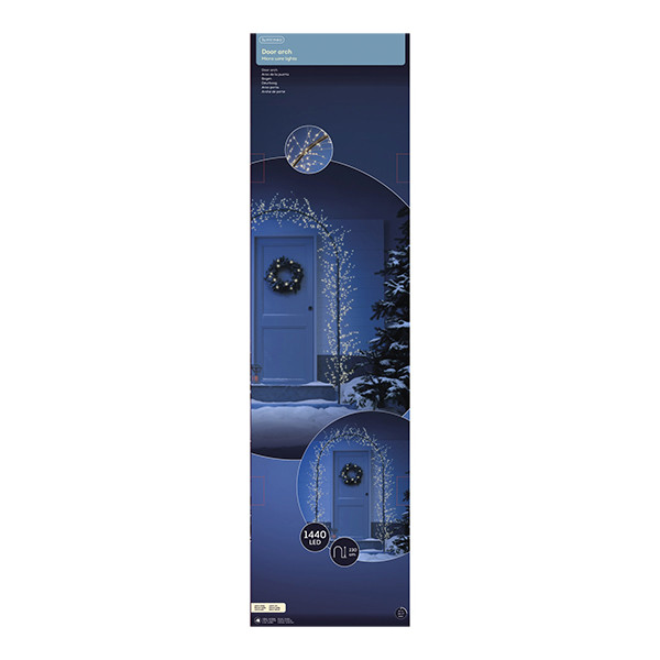 Verlichtingsboog voor buiten | 130 x 230 cm | Warm wit | 1440 lampjes | Lumineo LLU00454 - 2