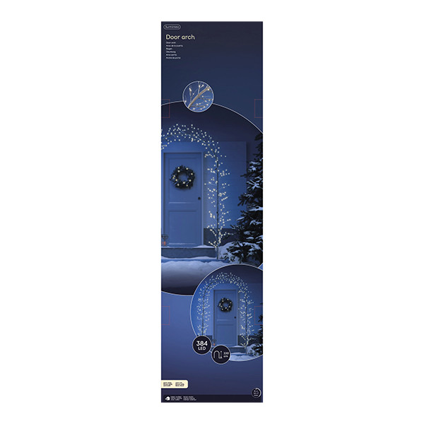 Verlichtingsboog voor buiten | 130 x 230 cm | Warm wit | 384 lampjes | Lumineo LLU00453 - 2