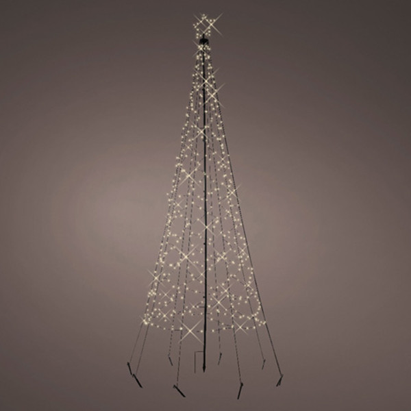 Vlaggenmast verlichting 3.2 meter | Warm wit | 480 lampjes | Lumineo LLU00256 - 1