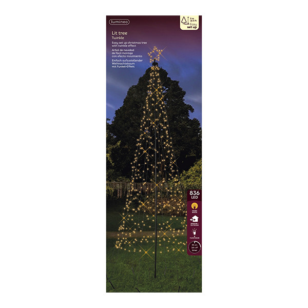 Vlaggenmast verlichting 5 meter | Extra warm wit | 480 lampjes | Lumineo LLU00450 - 2