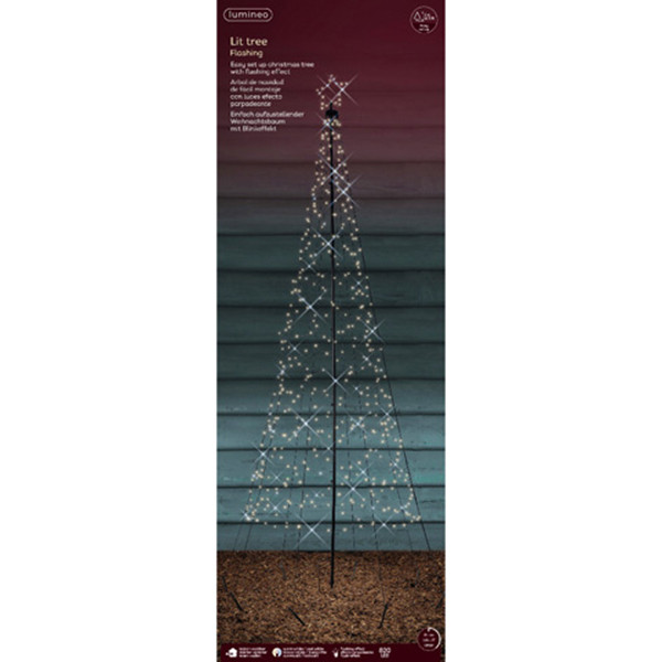 Vlaggenmast verlichting 5 meter | Warm wit | 820 lampjes | Lumineo LLU00257 - 3