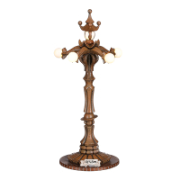 Luville Efteling Lantaarn bruin | 2x AA | 8 x 8 x 17,5 cm LLU10085