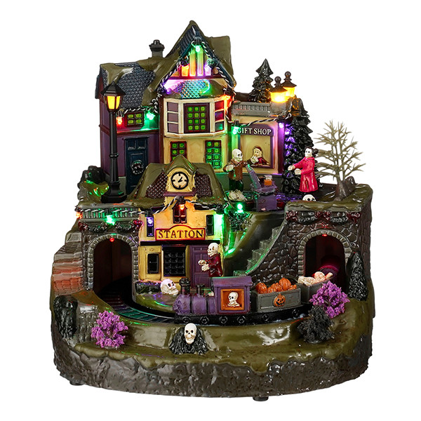 Luville Halloween House | 3x AA | 23,5 x 24 x 24 cm LLU10307 - 1