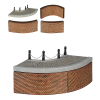 Luville Kade bocht | 19 x 19 x 11,5 cm LLU10177 - 1