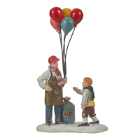 Luville Kersthuisje | Ballonen verkoper | 12 cm LLU10045