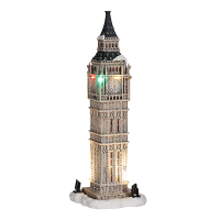 Luville Kersthuisje | Big Ben op batterijen | Multicolor | 26 cm LLU10093