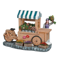 Luville Kersthuisje | Bloemenkraam | 10 cm LLU10207