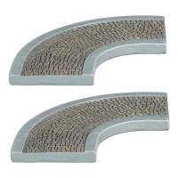 Luville Kersthuisje | Bocht | 1.5 cm | 2 stuks LLU10241
