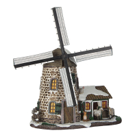 Luville Kersthuisje | Boeren windmolen | 23 cm LLU10087