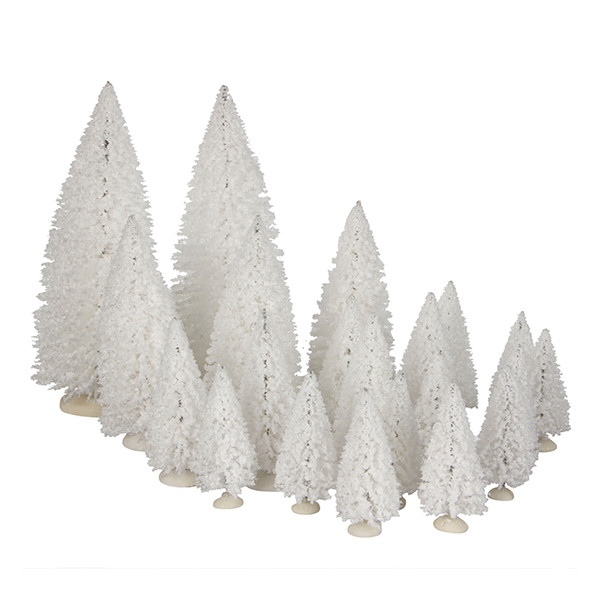 Luville Kersthuisje | Boom wit assorti | 22 cm | 21 stuks LLU10293 - 1