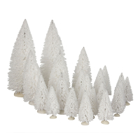 Luville Kersthuisje | Boom wit assorti | 22 cm | 21 stuks LLU10293