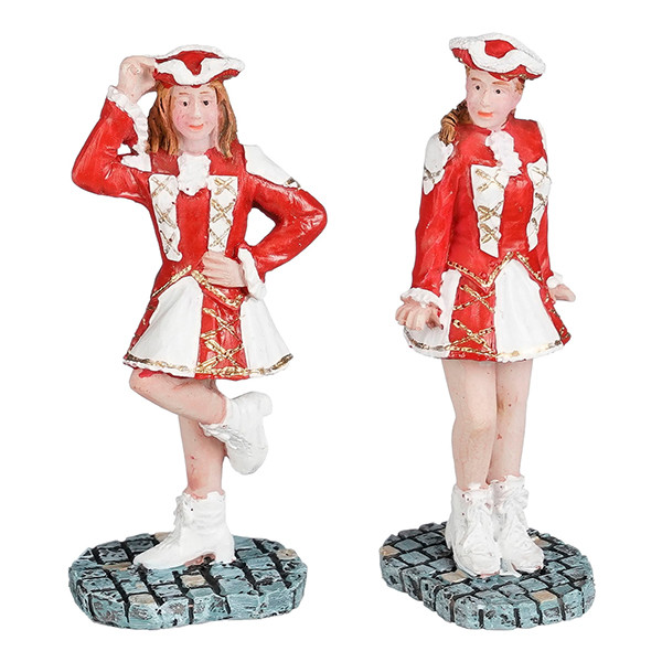 Luville Kersthuisje | Carnaval dansers | 7 cm | 2 stuks LLU10225 - 1