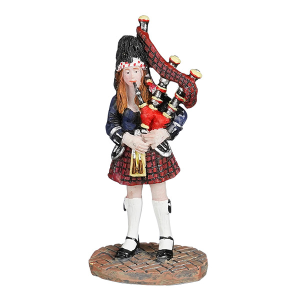 Luville Kersthuisje | Carnaval doedelzakspeler | 8 cm LLU10235 - 1
