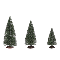 Luville Kersthuisje | Dennenbomen | 12 cm | 12 stuks LLU10097