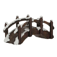 Luville Kersthuisje | Houten brug | 6 cm LLU10033