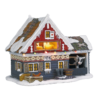 Luville Kersthuisje | Kaasboerderij op batterijen | 20 lumen | Multicolor | 16 cm LLU10298
