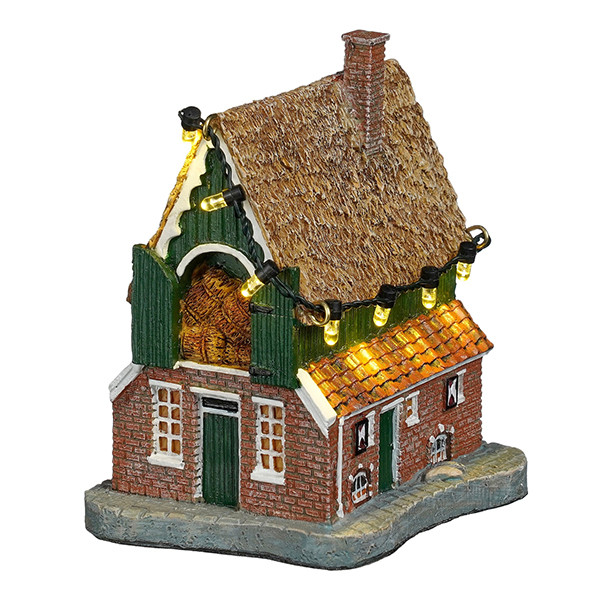 Luville Kersthuisje | Oud-Hollandse boederij op batterijen | 10 lumen | Warm wit | 10.5 cm LLU10238 - 1