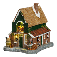 Luville Kersthuisje | Oudhollandse boederij op batterijen | Warm wit 16.5 cm LLU10167