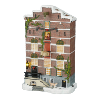 Luville Kersthuisje | Pakhuis Gevel op batterijen | 15 lumen | Warm wit | 29 cm LLU10198