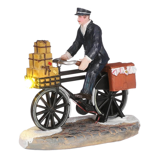Luville Kersthuisje | Postbode op batterijen | 8.5 cm LLU10072 - 1