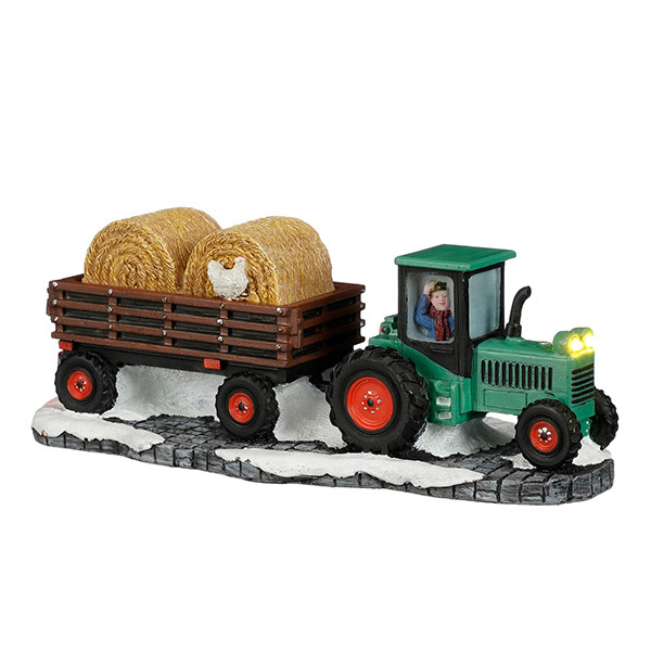 Luville Kersthuisje | Tractor strokar op batterijen | Warm wit | 6.5 cm LLU10172 - 1