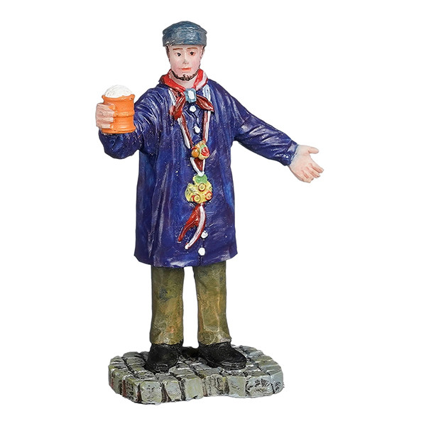Luville Kersthuisje | Traditioneel carnaval man | 7 cm LLU10227 - 1