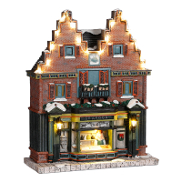 Luville Kersthuisje | Viswinkel op batterijen | Warm wit | 25 cm LLU10091