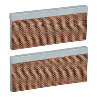 Luville Kersthuisje | Wand groot | 8.5 cm | 2 stuks LLU10242