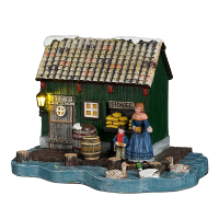 Luville Kersthuisje | Zaanse schuur op batterijen | Warm wit | 12.5 cm LLU10166