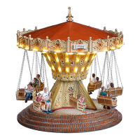 Luville Kersthuisje | Zweefmolen op batterijen | Warm wit | 22.5 cm LLU10123