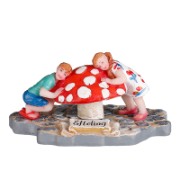 Luville Kersthuisje Efteling | Bezoekers 'Muzikale paddenstoel' | 3.5 cm LLU10108