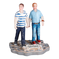 Luville Kersthuisje Efteling | Bezoekers 'Wandelen in het park' | 6.5 cm LLU10104