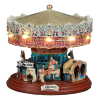 Luville Kersthuisje Efteling | Carrousel op batterijen | Warm wit | 8.5 cm
