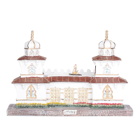 Luville Kersthuisje Efteling | De tuinman en de Fakir op batterijen | 21 cm LLU10063