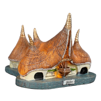 Luville Kersthuisje Efteling | Efteling entree op batterijen | 9 cm LLU10151