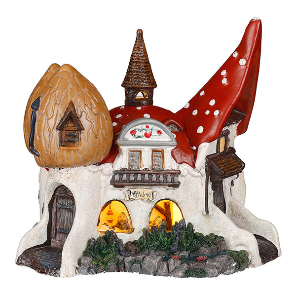 Luville Kersthuisje Efteling | Het grote Kaboutershuis op batterijen | 10 lumen | Warm wit | 17 cm LLU10261 - 1